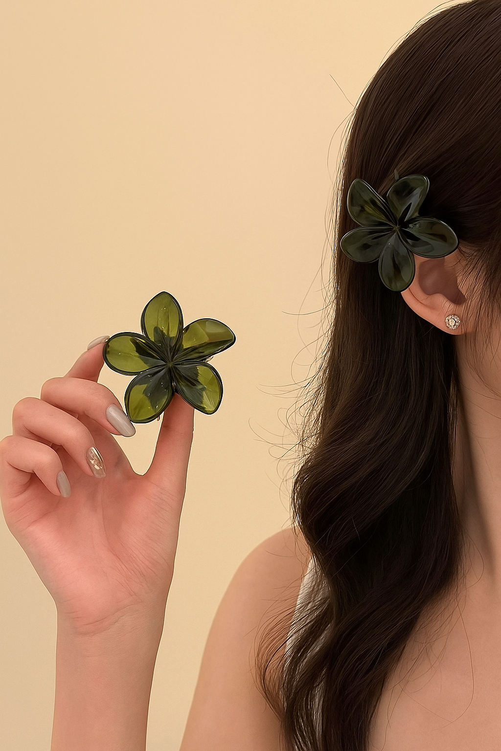 Flower Jelly Hair Clip (6 pieces set)