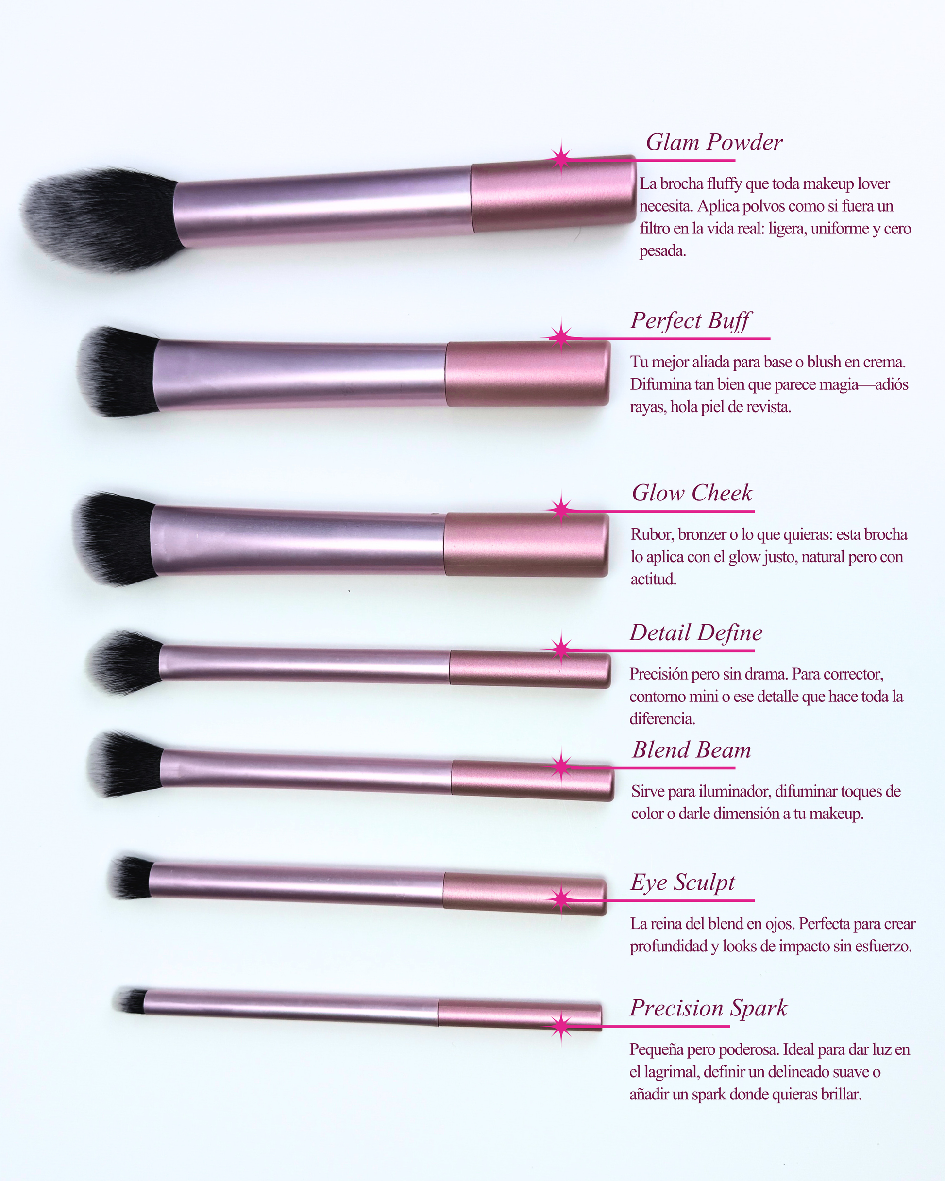 Pink Glam Brush Set