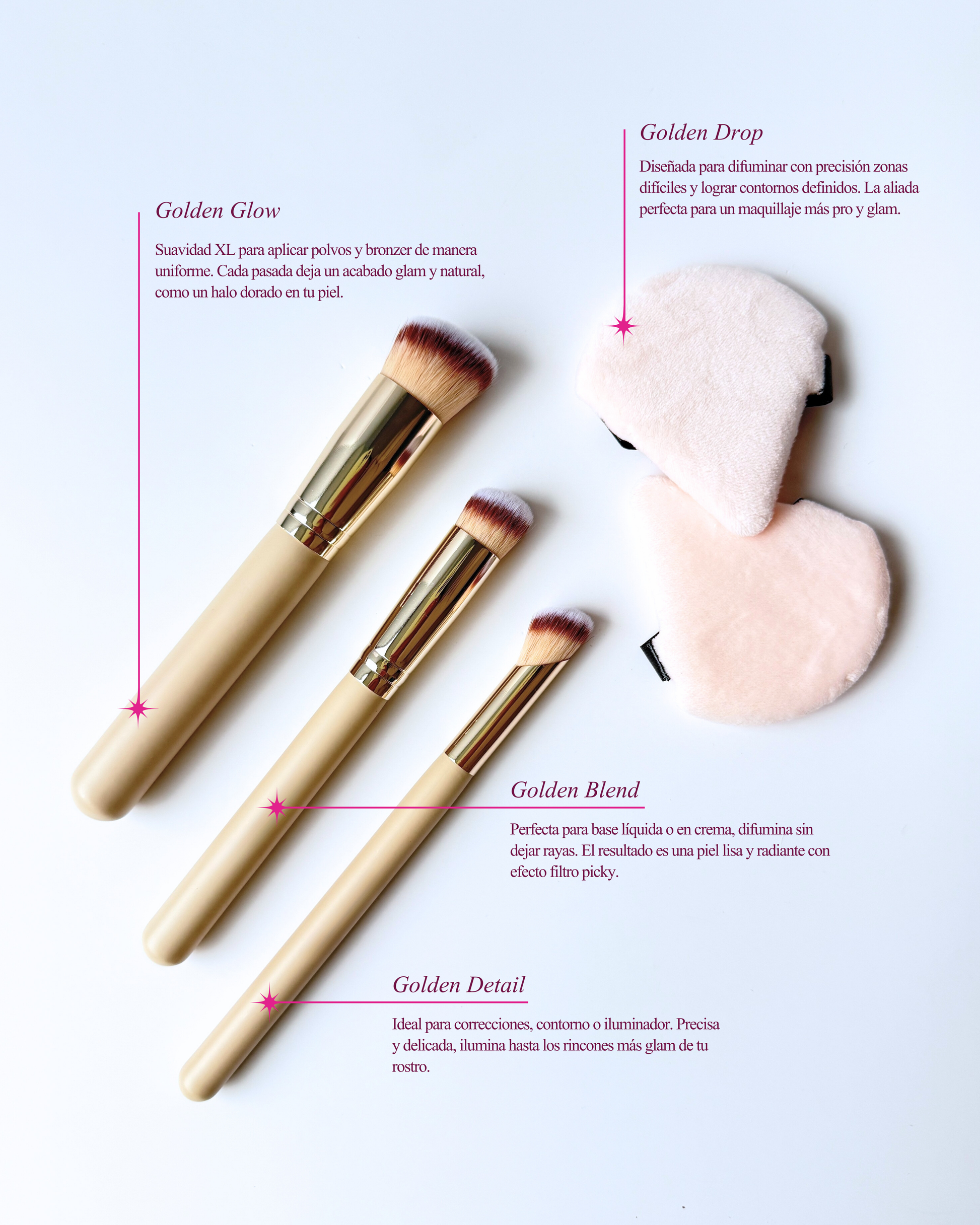 Golden Touch Trio Brush Set