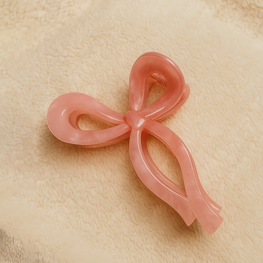 Glass Ribon Hair Clip